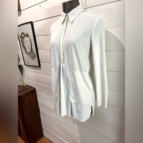 🤍MARCCAIN - White Stretch Shirt - Estimated Size M - Picture 9 of 12